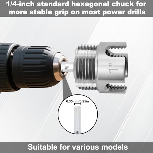 3pcs Pipe Threading Tool, Dual-Function Integrated Internal & External Pipe Thread Cutter for 1/2, 3/4, & 1 Inch PVC/Plastic Tube with Raw Material Belt for Electric Drills - style: Style 3