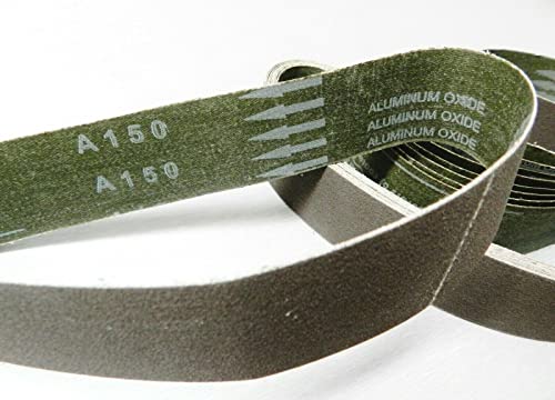 6" x 1-1/2" Abrasive Sanding Belt Aluminum Oxide 150 Grit for Expanding Drum Sander Set of 10 Belts