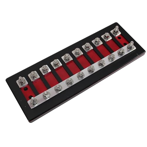 10 Spot Heavy Duty ANL Fuse Distribution Block w/Acrylic B2 Audio Cover (10 Spot) - size: 10 Spot