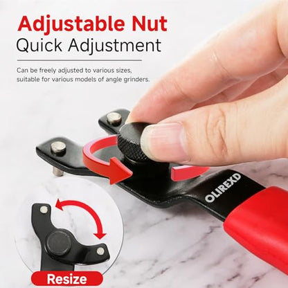 OLIREXD Angle Grinder Universal Adjustable Pin Wrench for Angle Grinder Machine (1, Red) - color: Red