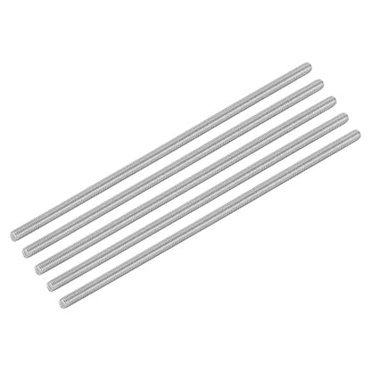 uxcell 10Pcs M6 x 200mm Fully Threaded Rod 304 Stainless Steel Right Hand Threads Bar Studs for Anchors Bolts, Clamps, Hangers and U-Bolts, 1 Thread Pitch - size: M6 x 200mm