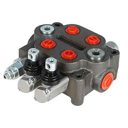 kimllier Hydraulic Directional Control Valve 2 Spool 25GPM 3000PSI