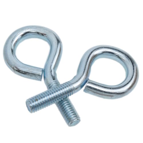 yukata 6 Pack 5/16 Inch x 1 Inch Lifting Ring Eye Bolts with Nuts - size: 5/16inch*1 inch