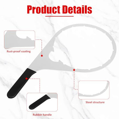 4 Pcs Fuel Filter Wrench Set 4.6 Inch, 5 Inch, 6 Inch, 8 Inch