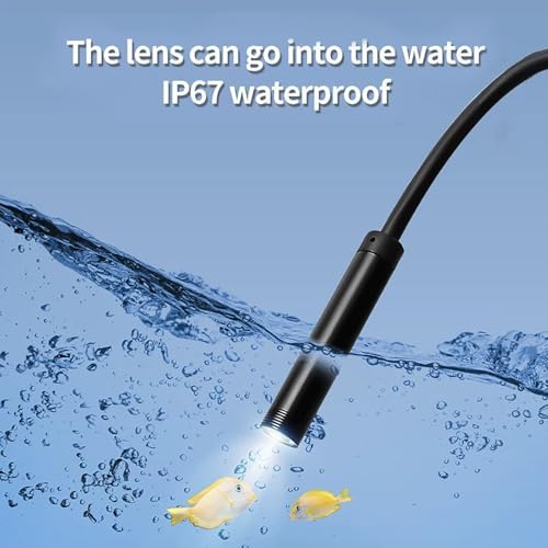 32.8FT Flexible Borescope Camera- 4.3" 1080P HD, IP67 Waterproof Industrial Endoscope Camera for Sewer/Automotive Pipe/Wall Inspection,1pack