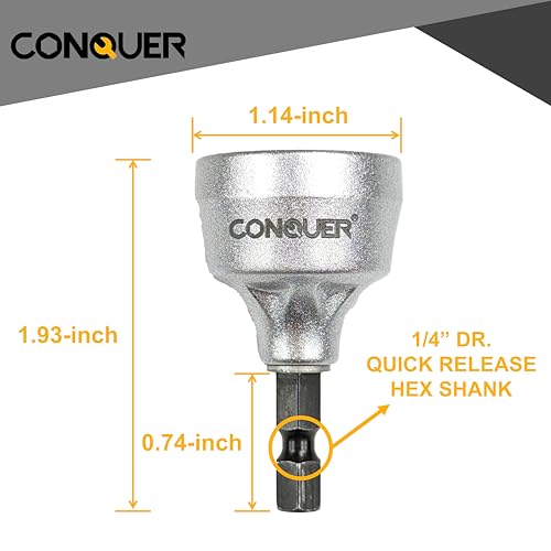 CONQUER Deburring External Chamfer Tool, All Thread Reamer, 1/8"-3/4" - size: HSS 1/8"-3/4"(3mm-19mm)