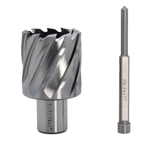 OSCARBIDE 1-7/16"x1 HSS Annular Cutter 3/4" Weldon Shank Mag Bit