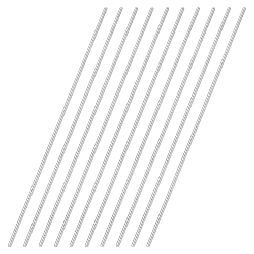 uxcell 10Pcs Fully Threaded Rod M2 x 0.4mm Pitch 140mm/6 Inch Threaded - size: M2x0.4mmx140mm