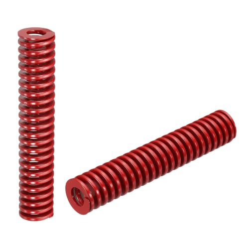 HARFINGTON 2pcs Die Spring 3/4" OD x 4" Free Length SMH4016, Red - size: 3/4" OD x 4" Free Length