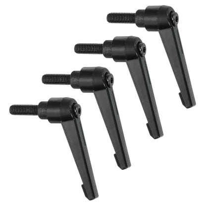 uxcell 4Pcs M8 x 20mm Adjustable Knobs Handle Male Thread Push Button Ratchet Quick Release Locking Rotating Bolt for Lathe Machinery, Black - size: M8 x 20mm