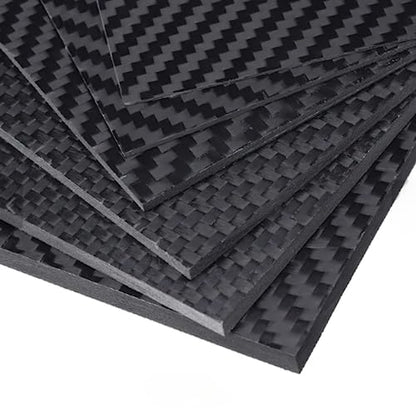 Carbon Fiber Sheet 1mm, 3mm, or 5mm Thickness; Carbon Fiber Sheets Carbon Fiber Plate Twill Weave Carbon Fiber Panel Glossy or Matte Finish (200 X 300 mm or 7.8 X 11.8 Inches) - size: 3mm Thickness, style: Glossy Finish
