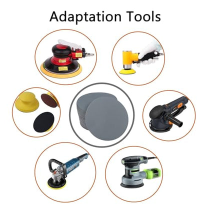 40Pcs 5 Inch 1500 Grit Non-Porous Wet and Dry Hook and Loop Sanding Discs for Random Orbital Sander and Electric Sander Sandpaper - style: 1500 Grit