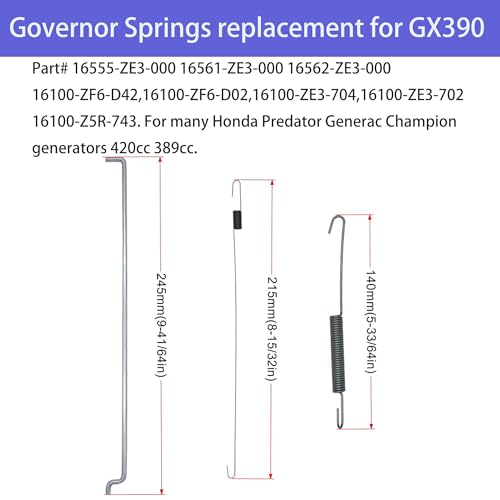Strongthium 70PCS GX160 GCV160 Governor Throttle Return Springs Linkage Kit - size: 70 PCS
