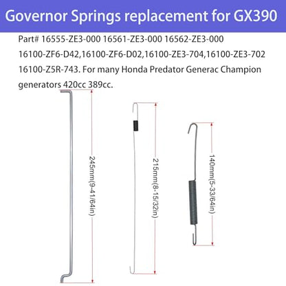 Strongthium 19PCS GX GCV Governor Throttle Return Springs Linkage Kit - size: 19 PCS