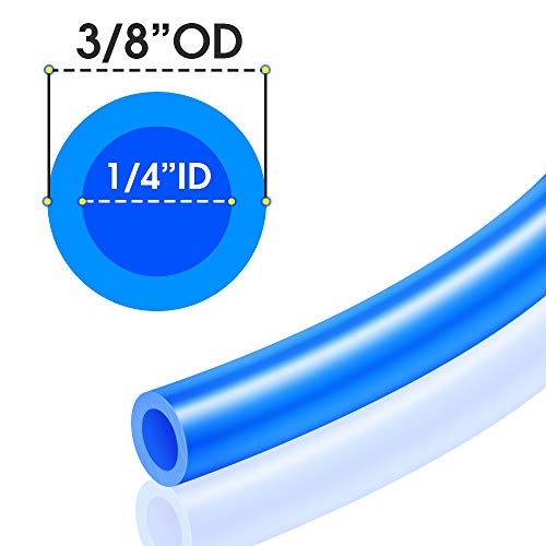 TAILONZ PNEUMATIC Blue 3/8 Inch od 10 Meters PU Air Tubing Kit Pipe Hose Air Line Tubing Or Fluid Transfer Pneumatic tubing (3/8 PU Tube) - color: Blue