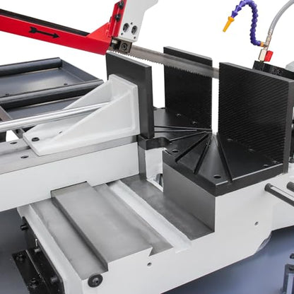 KAKA INDUSTRIAL BS-1810GC Metal Band Saw, 18 x 9.8 in, 13 in Round - style: 18"x9.8" Swivel on both sides