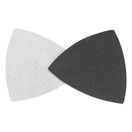 uxcell Triangular Sandpaper Hook and Loop Fit 3-1/2" 120 Grit 8pcs - size: 120 Grit