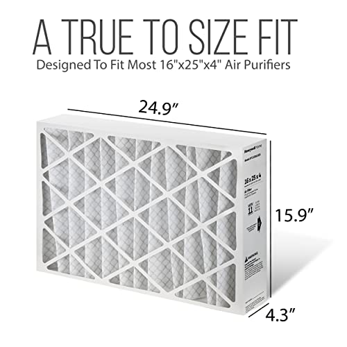 Furnace Filters 16x25x4 - HVAC Air Filter Replacement FC100A1029 Merv 11 with Homequip Easy Disposal Bag (2 Pack) - size: 2 Count (Pack of 1)