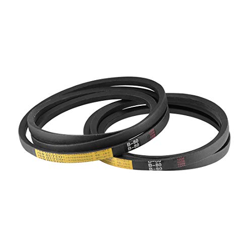uxcell B80 V-Belts 80" Pitch Length, B-Section Rubber Drive Belt 2pcs - size: 80"