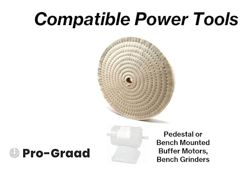 10" x 3/4" 80-Ply Fine Muslin Buffing Wheel, 1 Pack