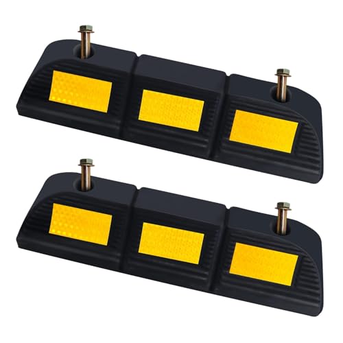 Rubber Parking Stopper for Garage 2 Pack - size: 3.3“H 2pcs