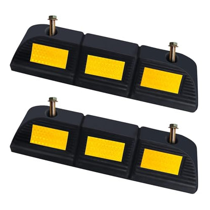Rubber Parking Stopper for Garage 2 Pack - size: 3.3“H 2pcs