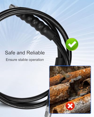 High Pressure Hydraulic Hose, 1/4" ID x 6FT 10000PSI w/CH604 Coupler - color: Black, size: 6FT