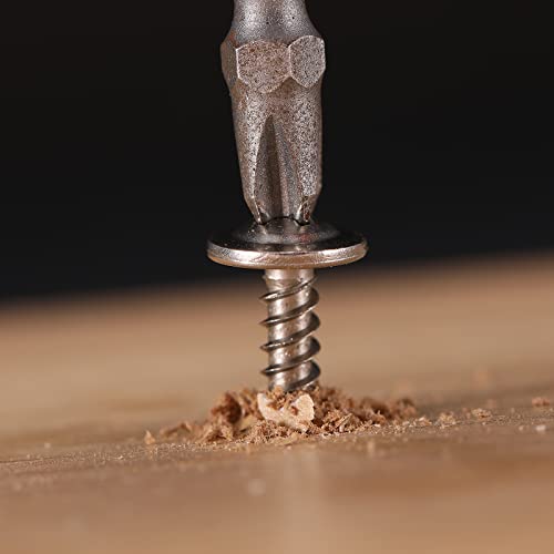 #10 x 1 Sheet Metal Screws 500PCS 410 Stainless Steel Truss Head Fast Self Tapping Screws by SG TZH - color: Silver, size: #10 x 1"