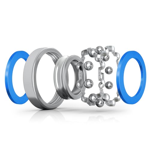 10pcs MR63-2RS Ball Bearings - Miniature Deep Groove Ball Bearing Double Blue Rubber Sealed Chrome Steel for RC Cars/Planes/Drone/Robotics and Small Electric Motors(3x6x2.5mm) - size: 3x6x2.5mm MR63-2RS