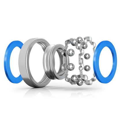 10pcs MR63-2RS Ball Bearings - Miniature Deep Groove Ball Bearing Double Blue Rubber Sealed Chrome Steel for RC Cars/Planes/Drone/Robotics and Small Electric Motors(3x6x2.5mm) - size: 3x6x2.5mm MR63-2RS