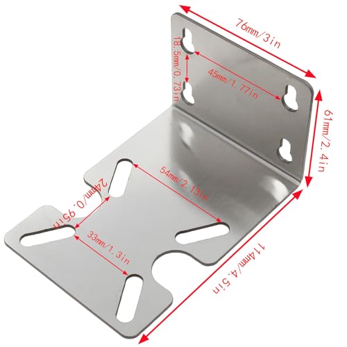 Stainless Steel Water Filter Housing Bracket Water Filter Mounting Bracket RO Water Purifier Machine Housing Mounting Metal Bracket for 10 "and 20" Filter Cartridge Housing 1PCS