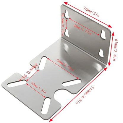 Stainless Steel Water Filter Housing Bracket Water Filter Mounting Bracket RO Water Purifier Machine Housing Mounting Metal Bracket for 10 "and 20" Filter Cartridge Housing 1PCS