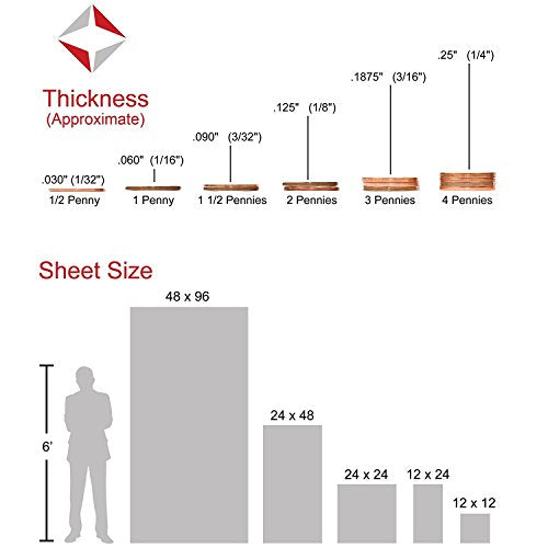 Lexan Sheet - Polycarbonate - .093" - 3/32" Thick, Clear, 12" x 12" Nominal - size: Thick - .093" - 3/32", Size - 12" x 12"