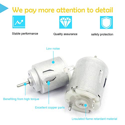 5000 RPM 6V High Torque Cylinder Magnetic Electric Mini DC Motor - size: 5000 rpm DC 6 V 1 pcs