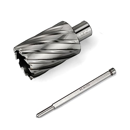 Annular Cutter JESTUOUS 3/4 Inch Weldon Shank 1-5/8 Cut Dia 2 Cut Depth