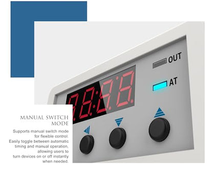 Blütezeit Smart Timer Relay – Programmable DC 5–30V Time Delay Module with LED Display, 0–9999 Cycles for Automatic Sliding & Swing Gate Openers