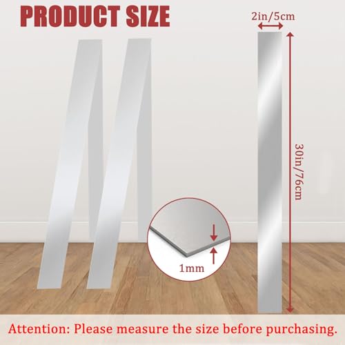 2 Pcs 304 Stainless Steel Strips, Brushed Self Adhesive Strip Metal Trim Strip, Finishing Sheet Metal Strips for Microwave/Oven/Range/Cooktop, 30" Long, 2" Wide Gap Filler for Kitchen Decor - color: Silver, size: 2in