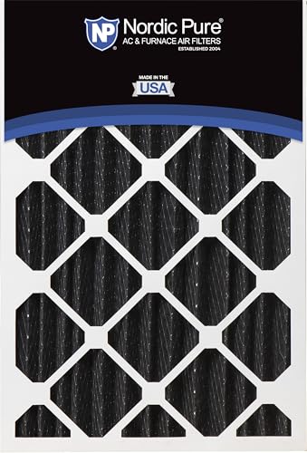 Nordic Pure 16x25x4 Pleated MERV 8 Pure Carbon Air Filters 2 Pack - style: MERV 8 Pure Carbon