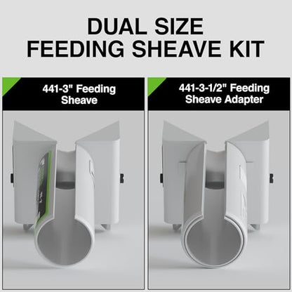Feeding Sheave Pulley Combo 3" + 3-1/2" for Tugger