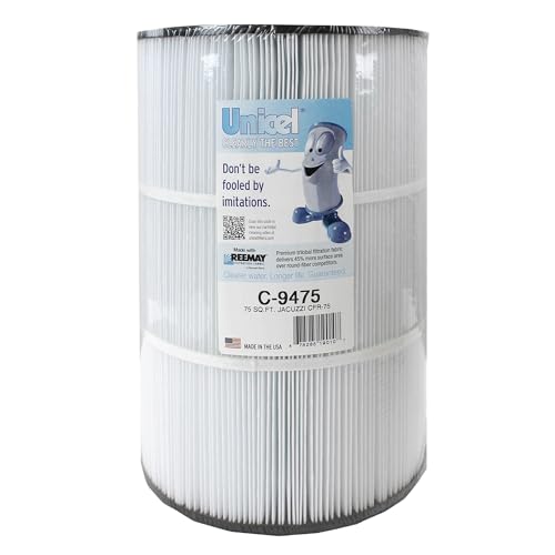Unicel C-9475 75 Square Foot Media Replacement Pool Filter Cartridge with 193 Pleats, Compatible with Jacuzzi Brothers - size: 1 Pack