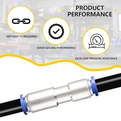 Yoebor 4mm OD Check Valve Push to Connect Inline Air Pneumatic Valves 2pcs - size: 4mm OD