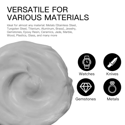Diamond Paste Polishing Compound, 80,000 Grit, 40 G/1.41 Oz, Mirror Finish - size: 80,000Grit, style: 1.41 oz (40g)