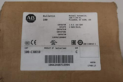 ALLEN BRADLEY 100-C30D10 Series C CONTACTOR
