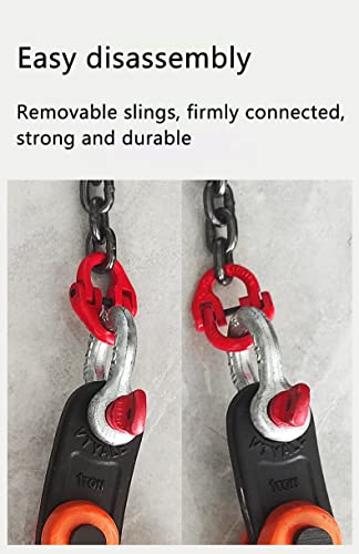 Horizontal Plate Lifting Clamp 1.6T/ 3527 lbs with 4 Clamps Heavy Duty Barrel Drum Lifter High Strength Manganese Steel Chain for Industry Hoist Crane (Capacity 1.6 ton, 1.5m chain) - style: Capacity 1.6 ton, 1.5m chain