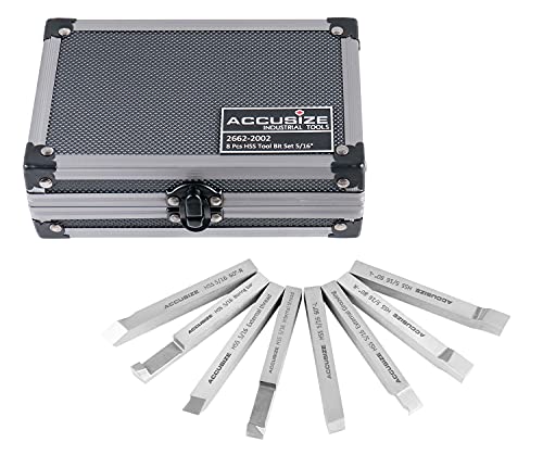Accusize Industrial Tools HSS Tool Bit Pre-Ground, 5/16 in, 2662-2002 - size: 5/16 in