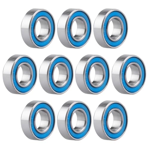 10pcs 688-2RS Ball Bearings - Miniature Deep Groove Ball Bearing Double Blue Rubber Sealed Chrome Steel for RC Cars/Planes/Drone/Robotics and Small Electric Motors(8x16x5mm) - size: 8x16x5mm 688-2RS