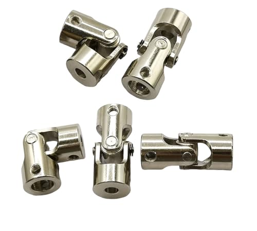 5Pcs 5mm to 8mm Universal Joint Motor Shaft Couplers, Rotatable Coupling Steering Connectors for RC Cars Boats Models DIY Airplane and Robots - size: 5mm to 8mm