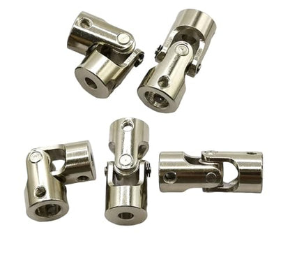 5Pcs 5mm to 8mm Universal Joint Motor Shaft Couplers, Rotatable Coupling Steering Connectors for RC Cars Boats Models DIY Airplane and Robots - size: 5mm to 8mm
