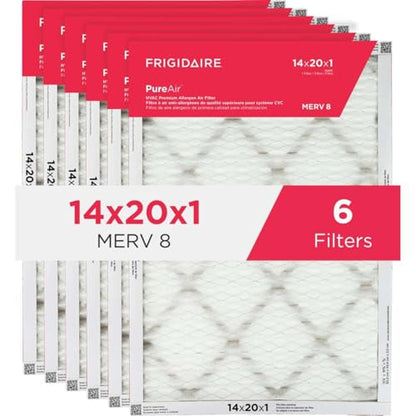 Frigidaire PureAir® 14x20x1 MERV 8 HVAC Air Filter - 6 PK - size: 14 x 20 x 1, style: Merv 8