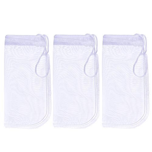 ALEGI Aquarium Extra Fine Media Filter Bag 7.5"*3.6" 3 Pack - size: 7.5"*3.6" (3 pack)